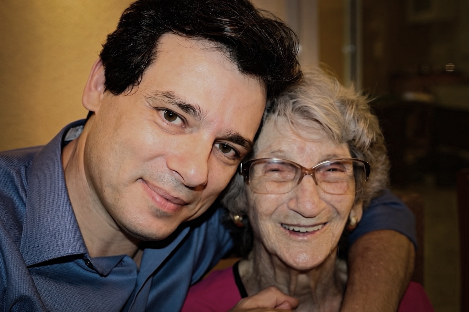Celso e a mãe Dibe